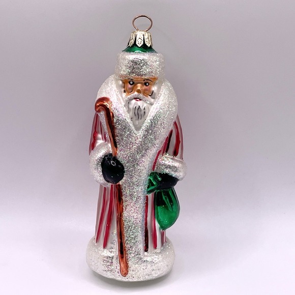 Christopher Radko Other - Christopher Radko PETITE CANDY STRIPE RUSSIAN Santa 5" Christmas Ornament
